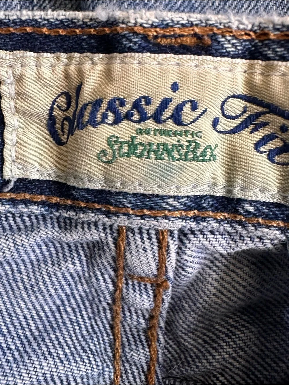 Vintage St. John's Bay Classic Fit High Waist Blue Mom Jeans Women’s 12